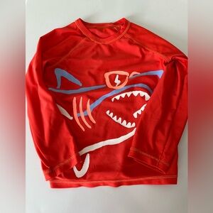 GAP Kids orange Shark Swim Shirt